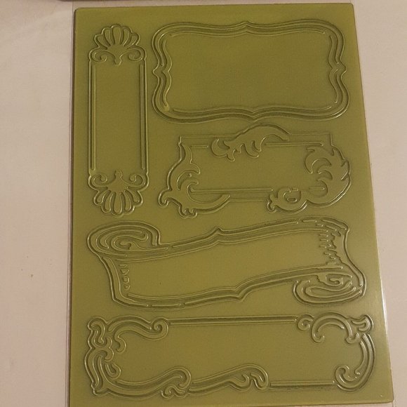 Cuttlebug Fanciful Labels Embossing Folder 5 Variations - Picture 10 of 11